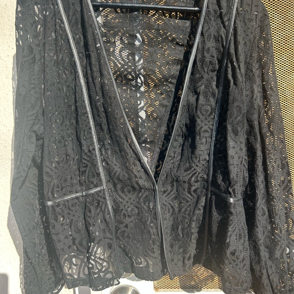 City Chic Black Lace Overlay